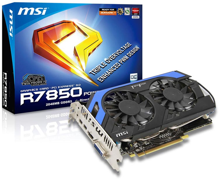 MSI Radeon HD 7850   Power Edition   Twin Frozr IV