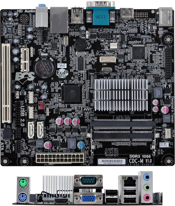 Micro-ATX  ECS CDC-M   Intel Cedar Trail