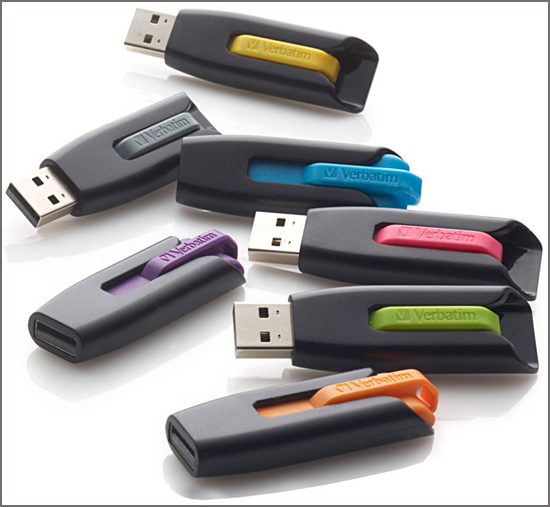 Verbatim Store 'n' Go V3: флешки с «выжимным» разъёмом USB 3.0