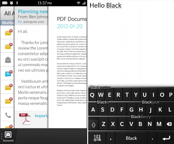 RIM    BlackBerry 10,   