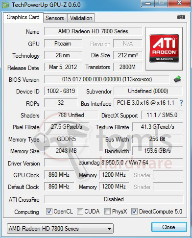 Radeon HD 7830  HD 7850 (768 SP)?