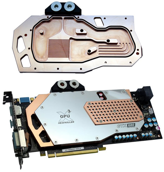 VGA- HEATKILLER GPU-X3 GTX 680 Hole Edition  Watercool