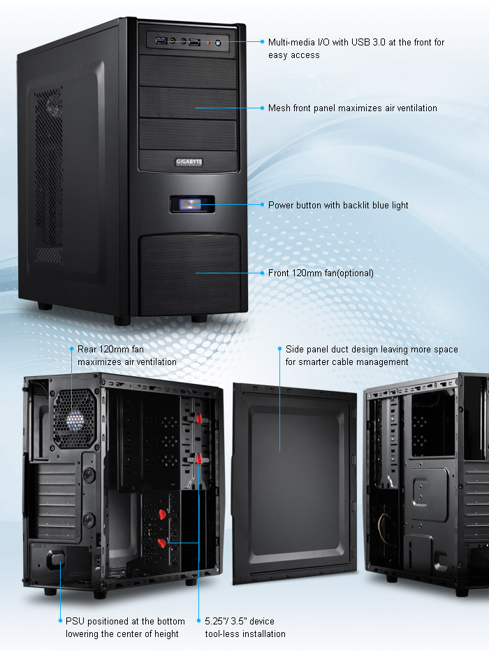 Gigabyte  3  Midi Tower  IF c  