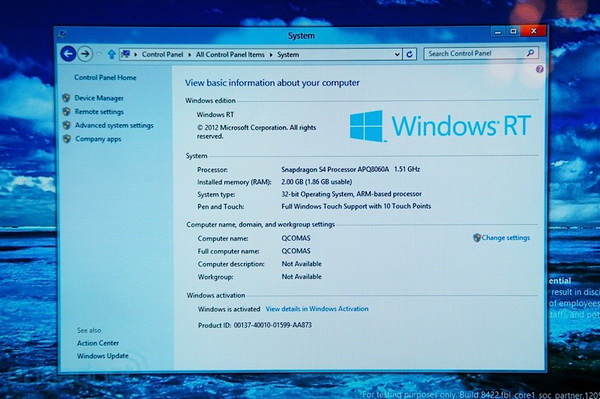 Qualcomm     Windows 8, WP8   