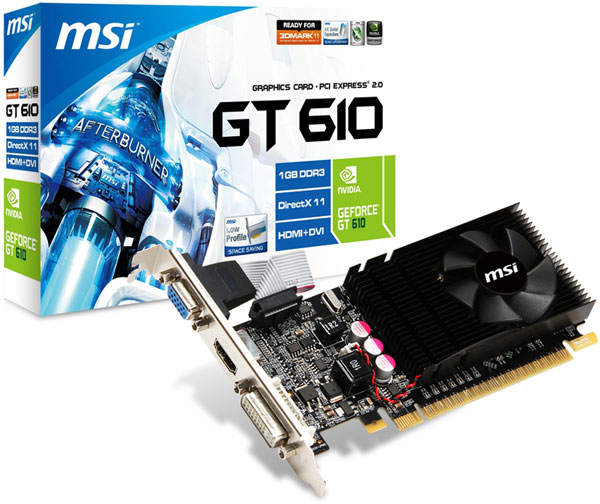    GeForce GT 620/610  MSI