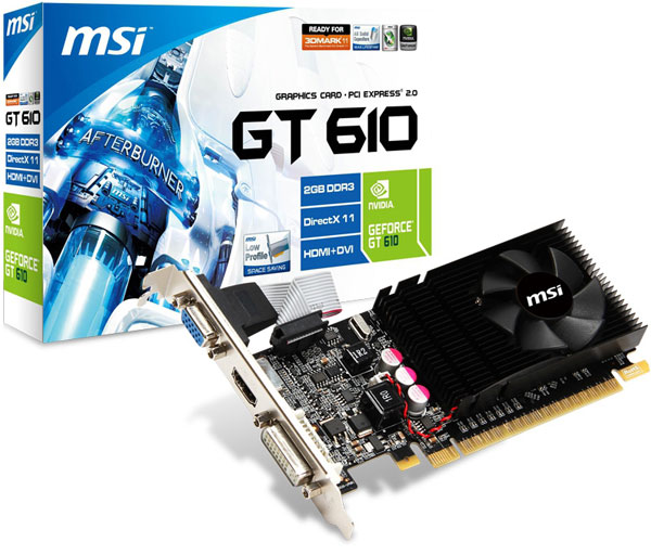    GeForce GT 620/610  MSI