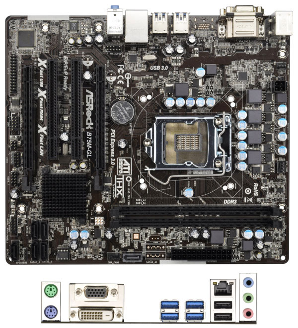 ASRock B75M-GL       Intel B75