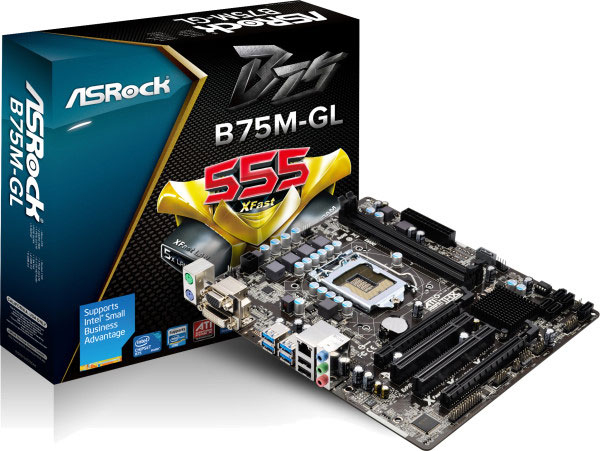 ASRock B75M-GL       Intel B75