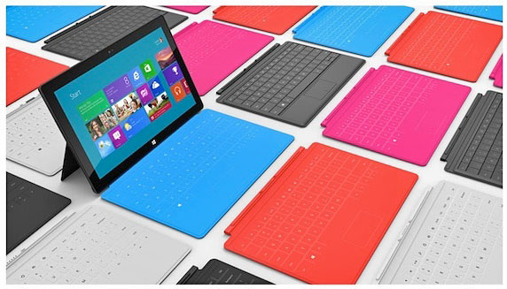 HP  Dell    Windows 8,    Microsoft Surface