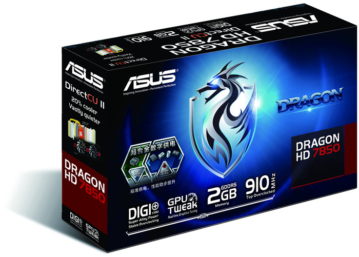 ASUS Radeon HD 7850   Dragon Edition   DirectCU II