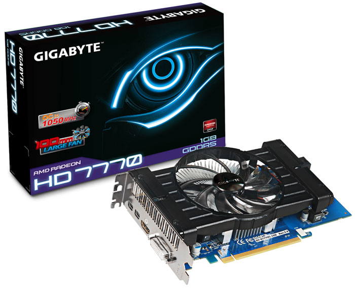 GIGABYTE Radeon HD 7770  1050     100- 