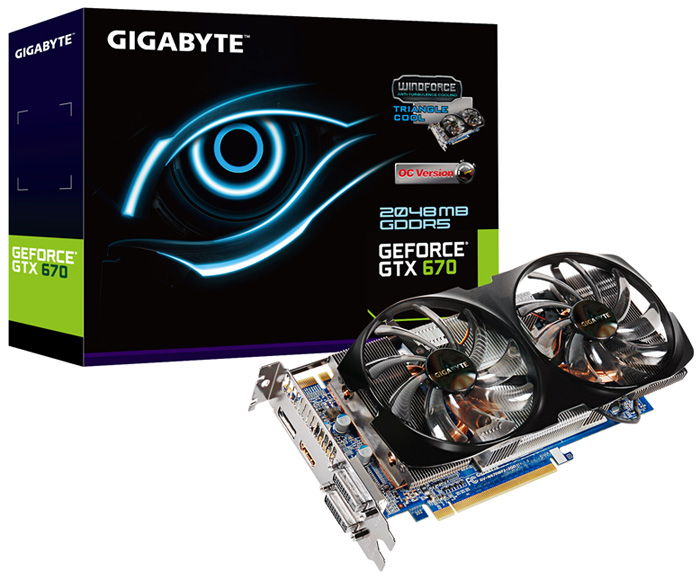 GIGABYTE  GeForce GTX 670   WindForce 2X
