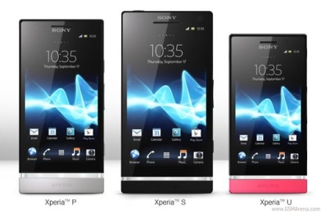 Sony Xperia S, Xperia P  Xperia U     