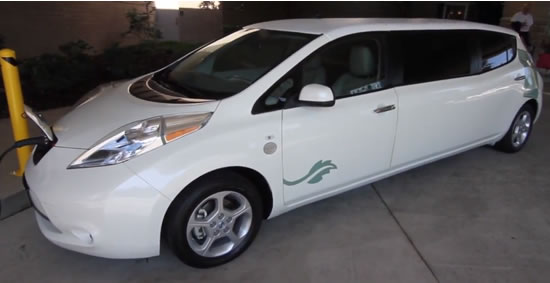 Лимузин на базе электромобиля Nissan LEAF дебютировал в США