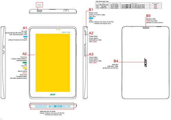 7-  Acer Iconia Tab A110    FCC