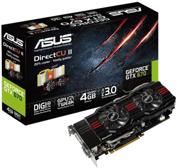 ASUS GeForce GTX 670   DirectCU II  4  