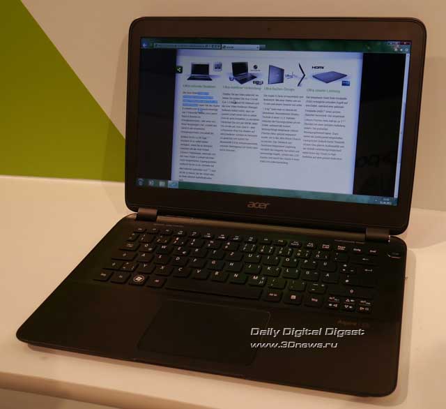 IFA 2012,  Acer:  Liquid Gallant  Cloud Mobile,  Aspire S7, Timeline Ultra M5