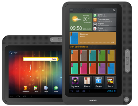  teXet  OS Android 4.0.3