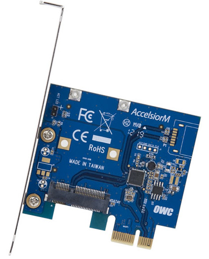 OWC Mercury AccelsiorM: PCIe-   mSATA SSD