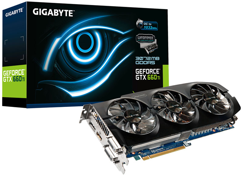   GIGABYTE GeForce GTX 660 Ti  3072  