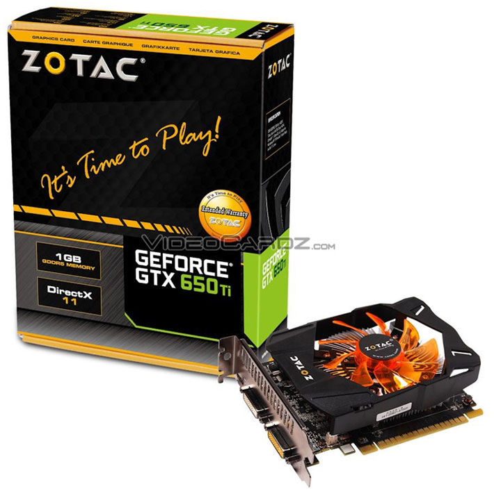       GeForce GTX 650 Ti  ZOTAC