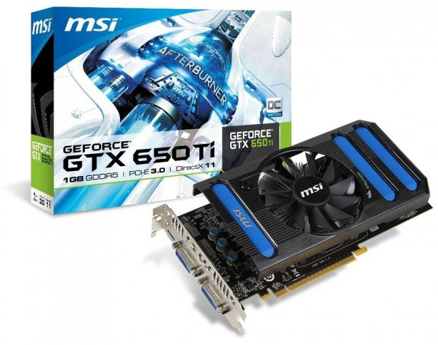  MSI GeForce GTX 650 Ti   OC Edition
