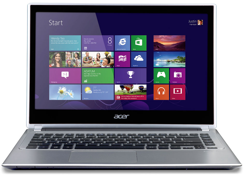   Acer Aspire V:  30%     Windows 8