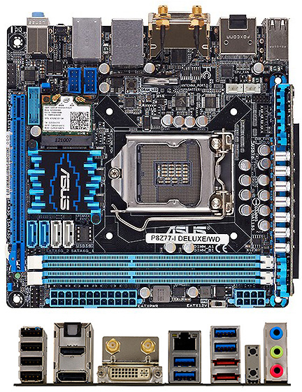 Mini-ITX  ASUS  Intel Z77    WiDi