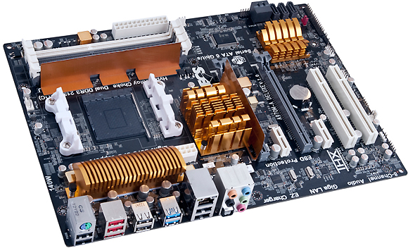 ECS Black Series A970M-A DELUXE:    Socket AM3+