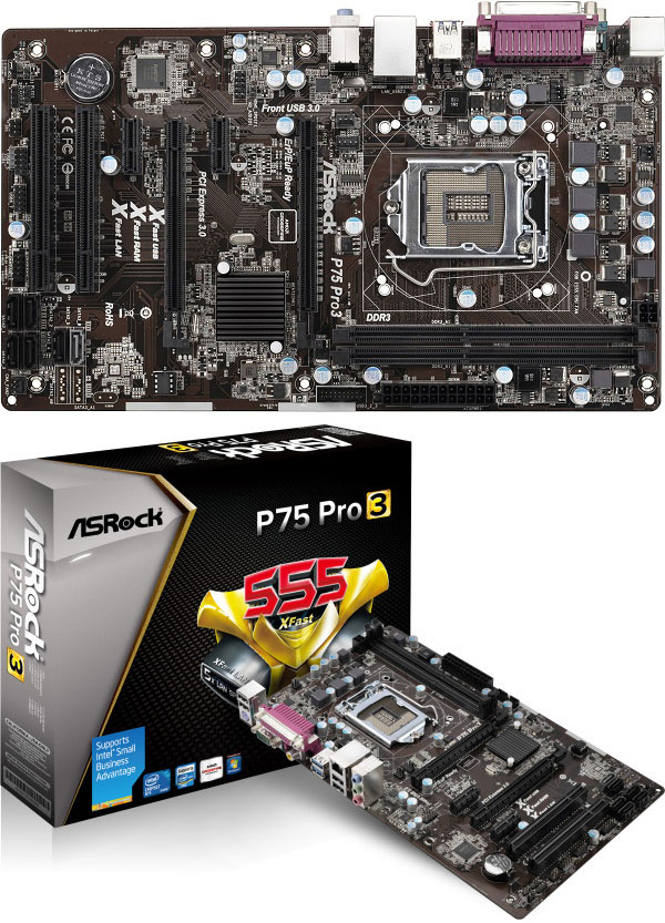 P75 Pro3  ATX-   ASRock   Intel B75