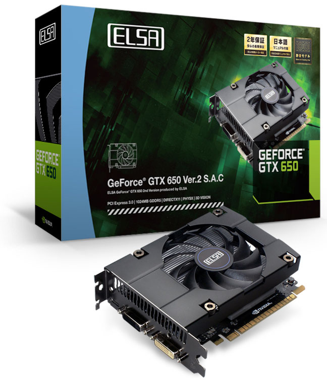 ELSA GeForce GTX 650 Ver. 2 S.A.C.: теперь без 6-контактного разъёма