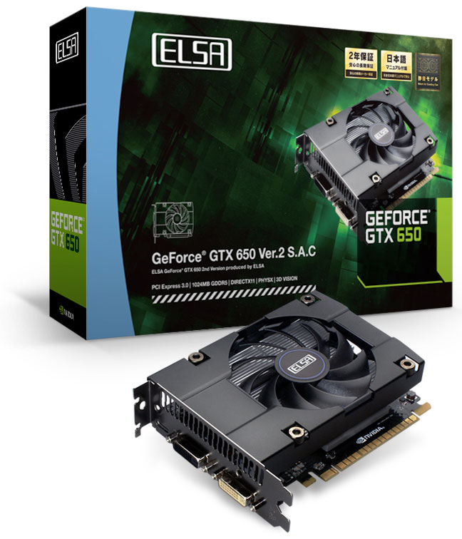 ELSA GeForce GTX 650 Ver. 2 S.A.C.:   6- 