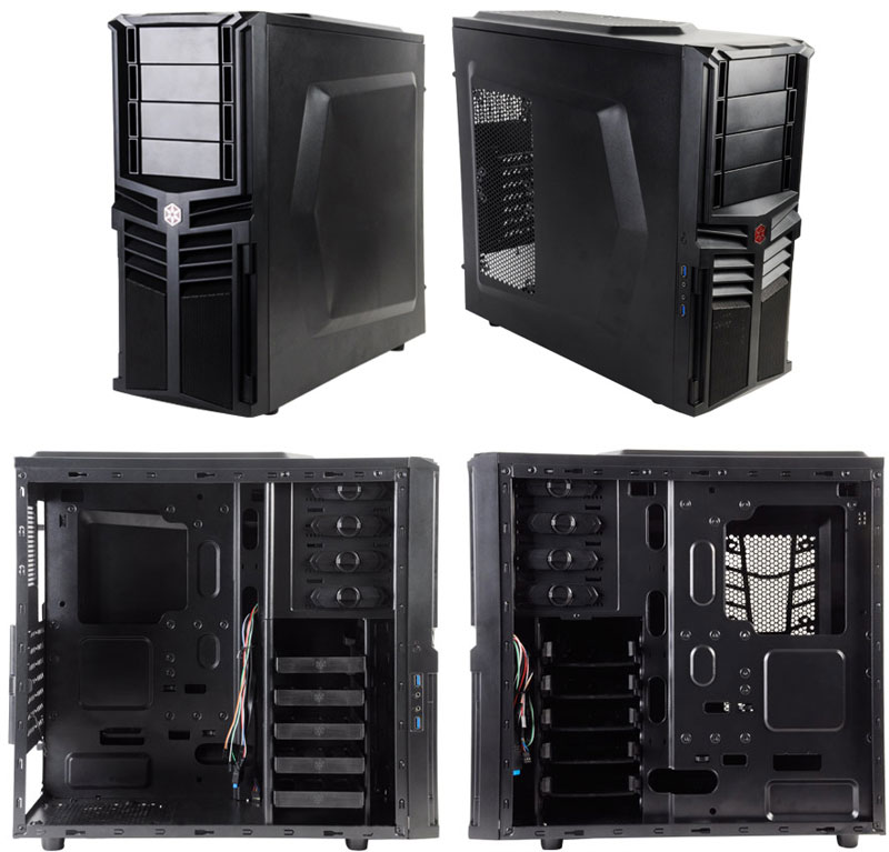 SilverStone RL04:  Mid Tower   Redline Series