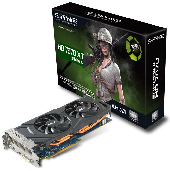   Sapphire Radeon HD 7870 XT with Boost  Tahiti LE