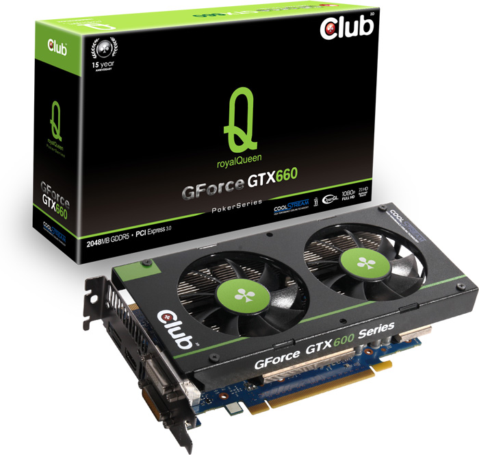 Club 3D GeForce GTX 660 royalQueen:    PokerSeries