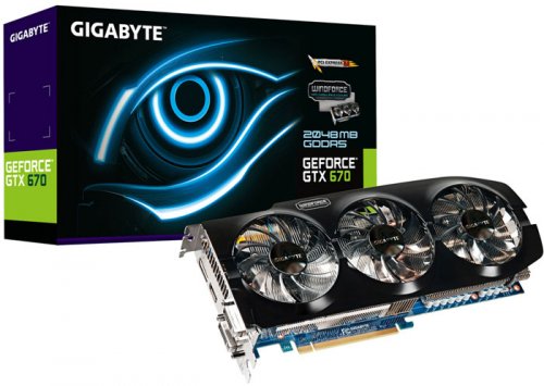   GIGABYTE GeForce GTX 670   WindForce 3X