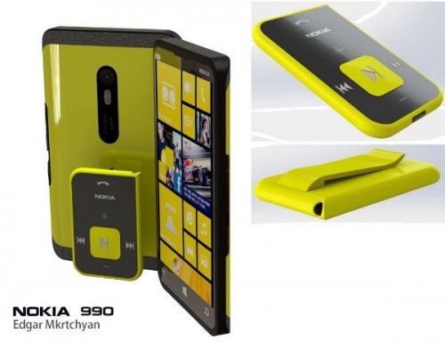 Концепт смартфона Nokia 990 с пультом ДУ