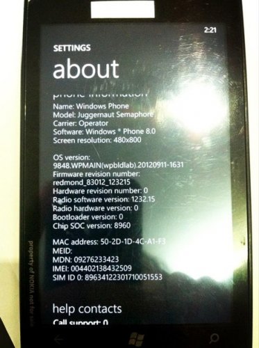  :   WP8- Nokia Lumia Juggernaut