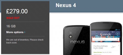 Google:  Nexus 4     