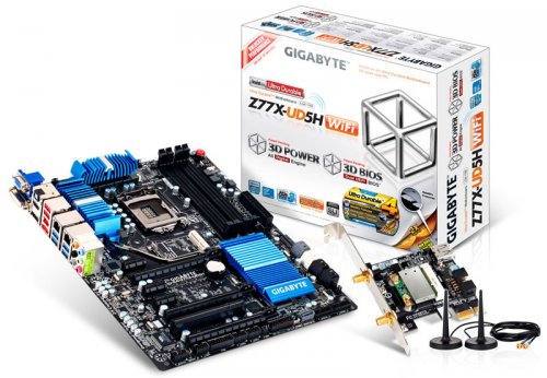 ATX- GIGABYTE  Intel Z77   Wi-Fi + Bluetooth