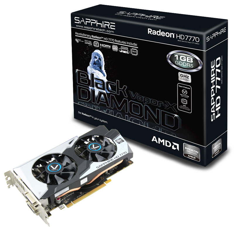   Sapphire Radeon HD 7770 Vapor-X Black Diamond