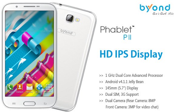 Byond Phablet PII: 5,7"    $280