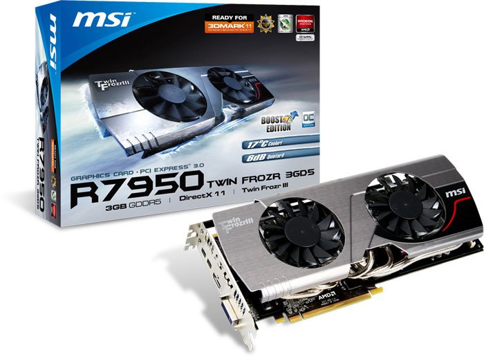 MSI Radeon HD 7950 Boost Edition     Twin Frozr III