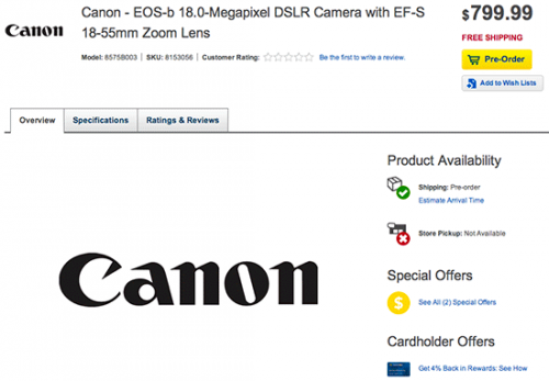 Canon EOS 100D    