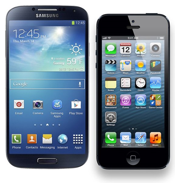 iPhone 5  Galaxy S4     Twitter   