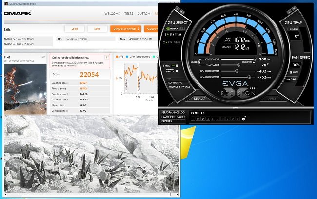 EVGA   ASUS  3DMark Fire Strike