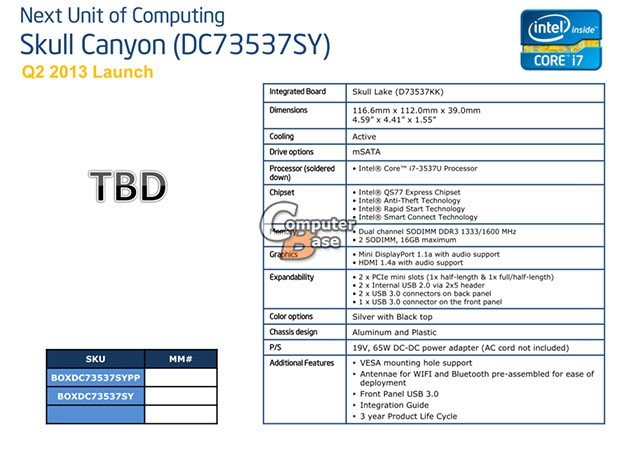 Intel   NUC-   Core i5  Core i7