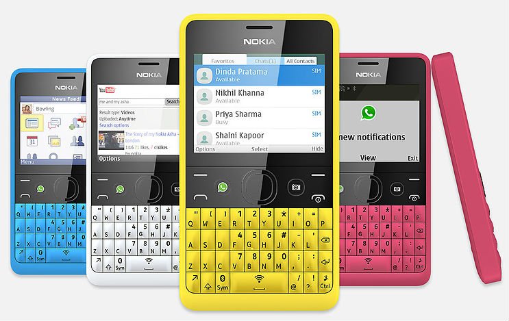 Nokia    Asha 210  QWERTY-   WhatsApp