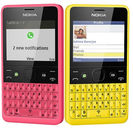 Nokia    Asha 210  QWERTY-   WhatsApp