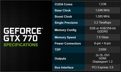  :  GeForce GTX 770  NVIDIA